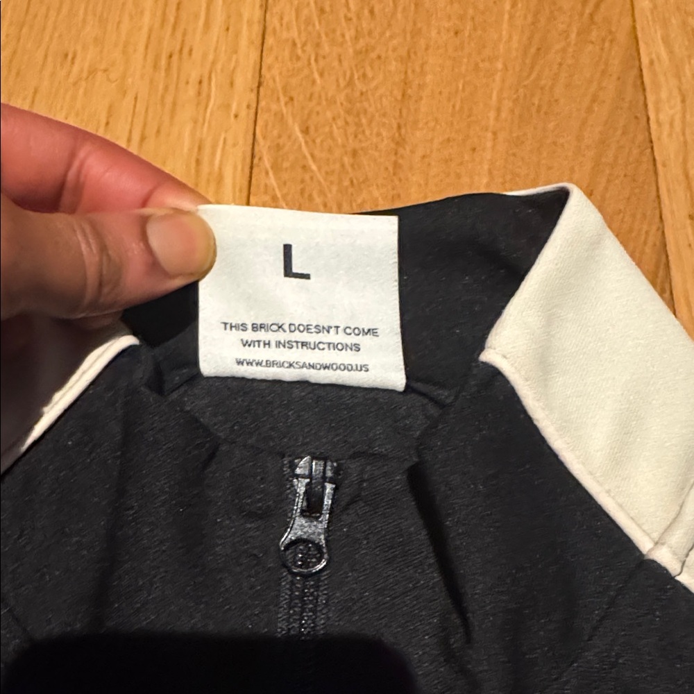 Bricks & Wood Script Logo Track Jacket - Black - Picture 3 of 7